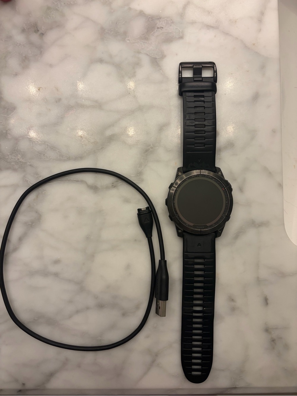 Garmin Fenix 7x Smartwatch with USB Charging Cable